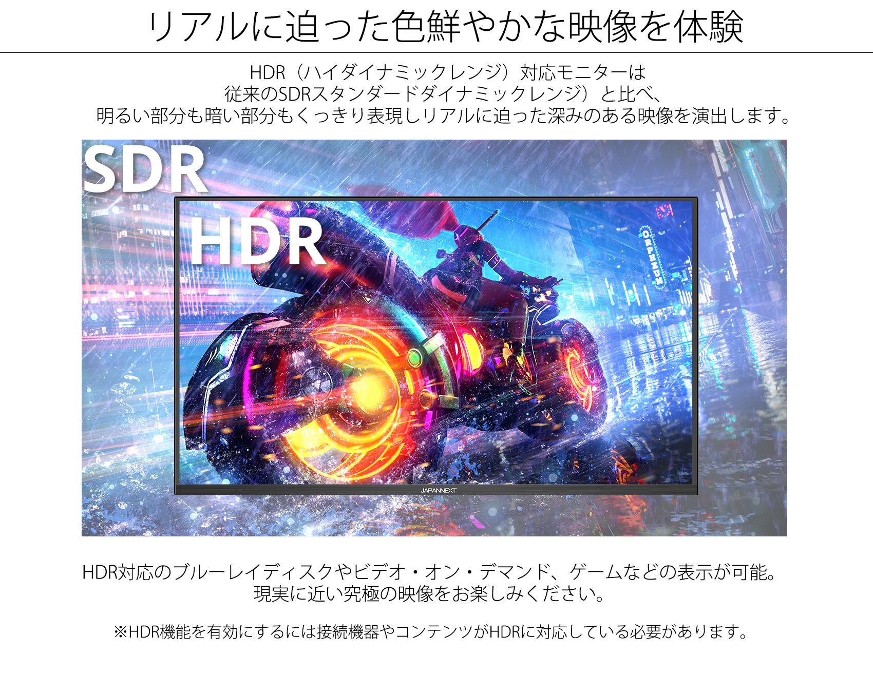 JAPANNEXT ゲーミングモニター 31.5インチ VAパネル WQHD ワイド