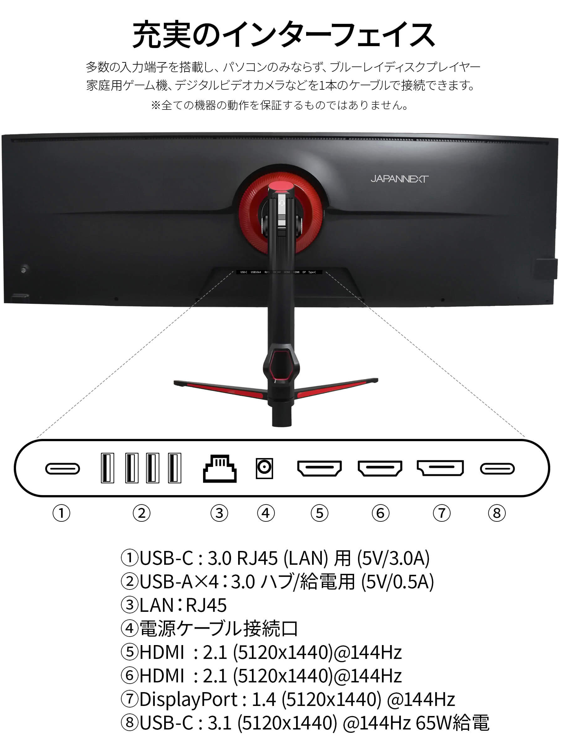 JAPANNEXT（ジャパンネクスト） JAPANNEXT 49インチ IPSパネル搭載