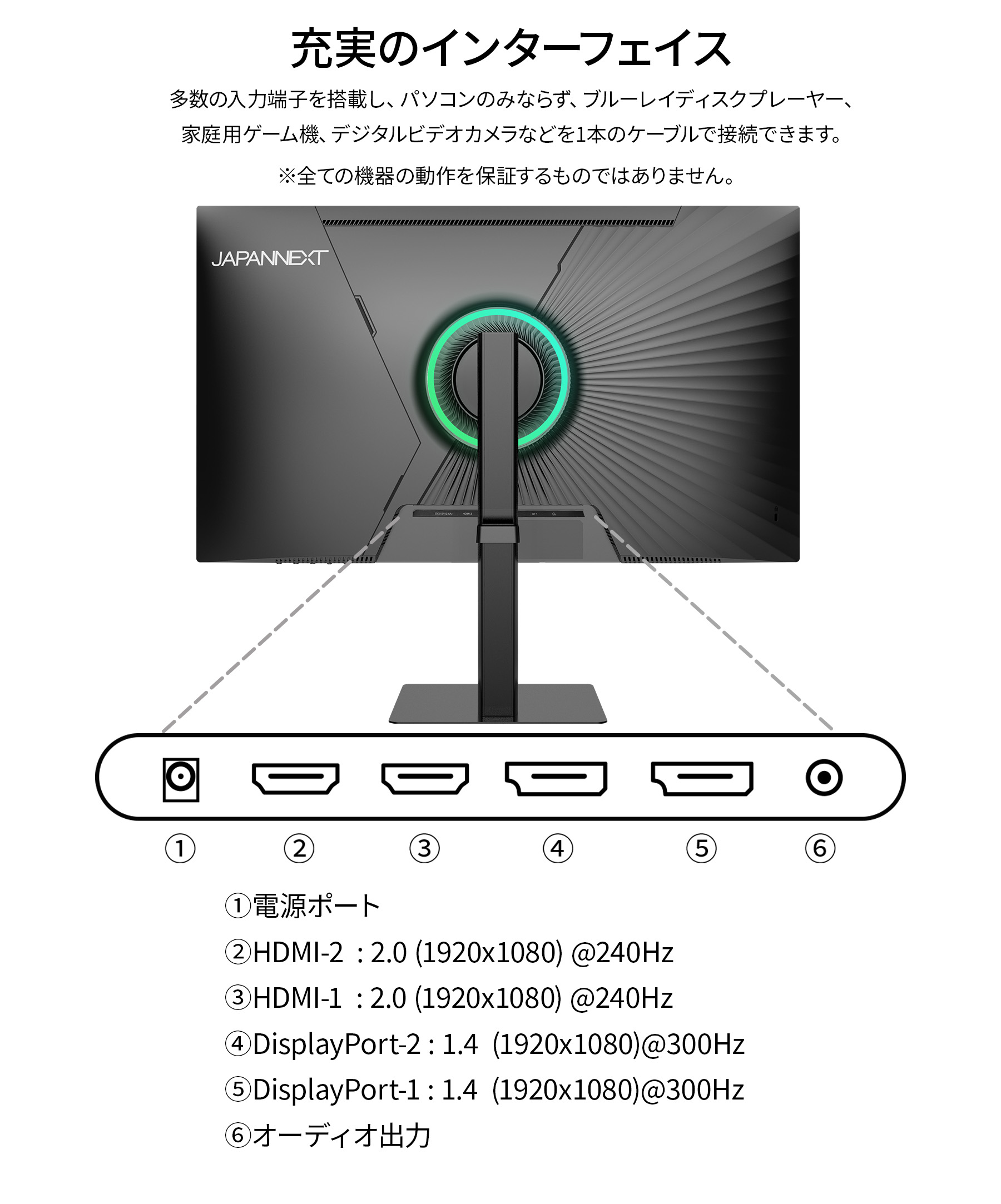 JAPANNEXT（ジャパンネクスト） JAPANNEXT 27インチ TNパネル搭載