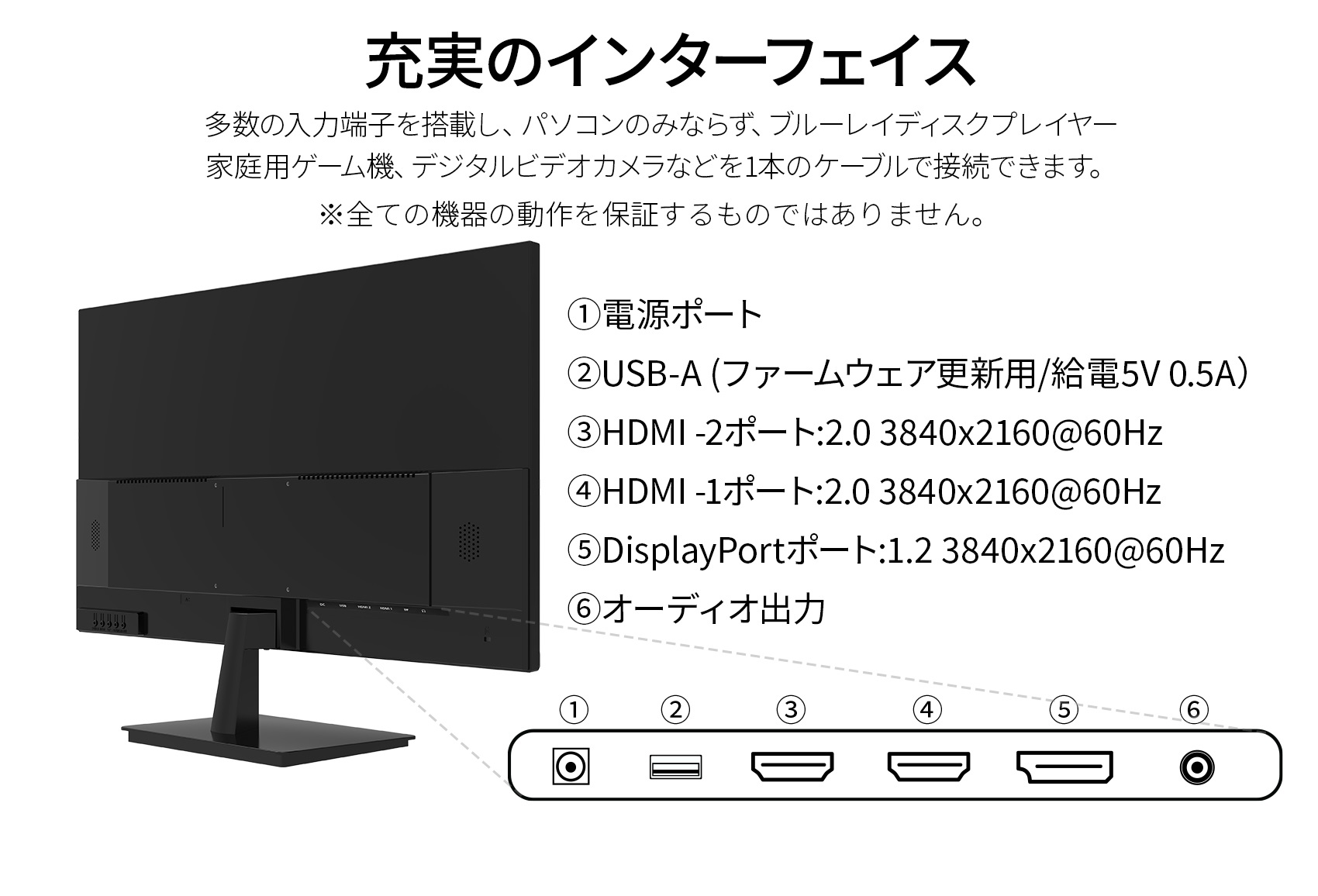 JAPANNEXT 28インチ IPSパネル 4K(3840x2160)液晶モニター HDR対応 JN 