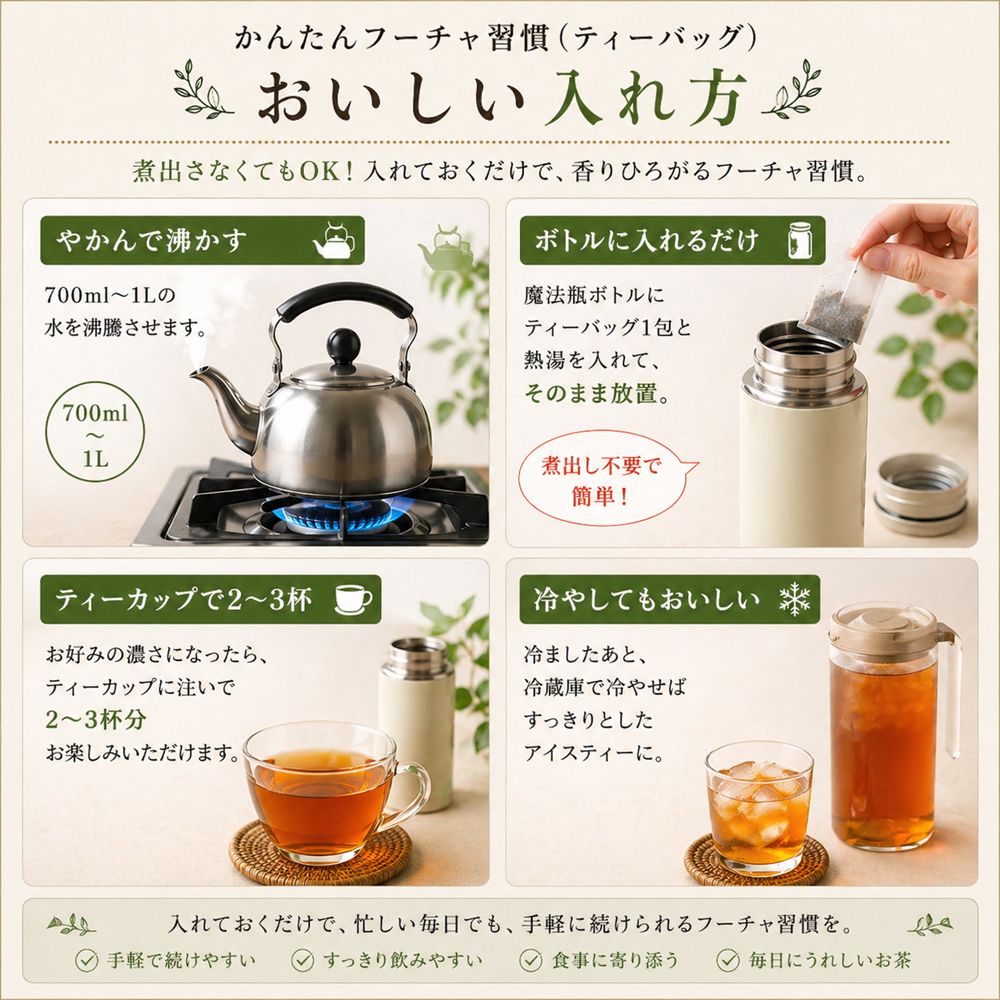 高級茯茶（フーチャ）ティーバッグ30包入 3袋 黒茶 発酵茶 ダイエット