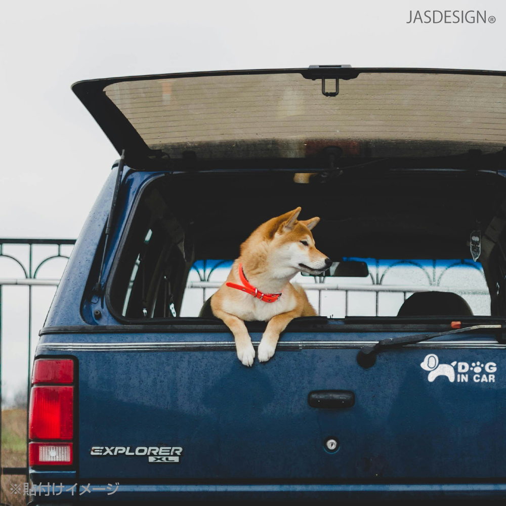 犬 ステッカー 車 犬が乗ってます バイク ヘ...の詳細画像3