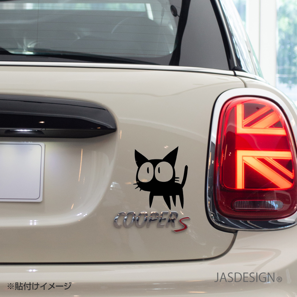 猫 ステッカー 車 ネコ バイク ヘルメット ...の詳細画像2