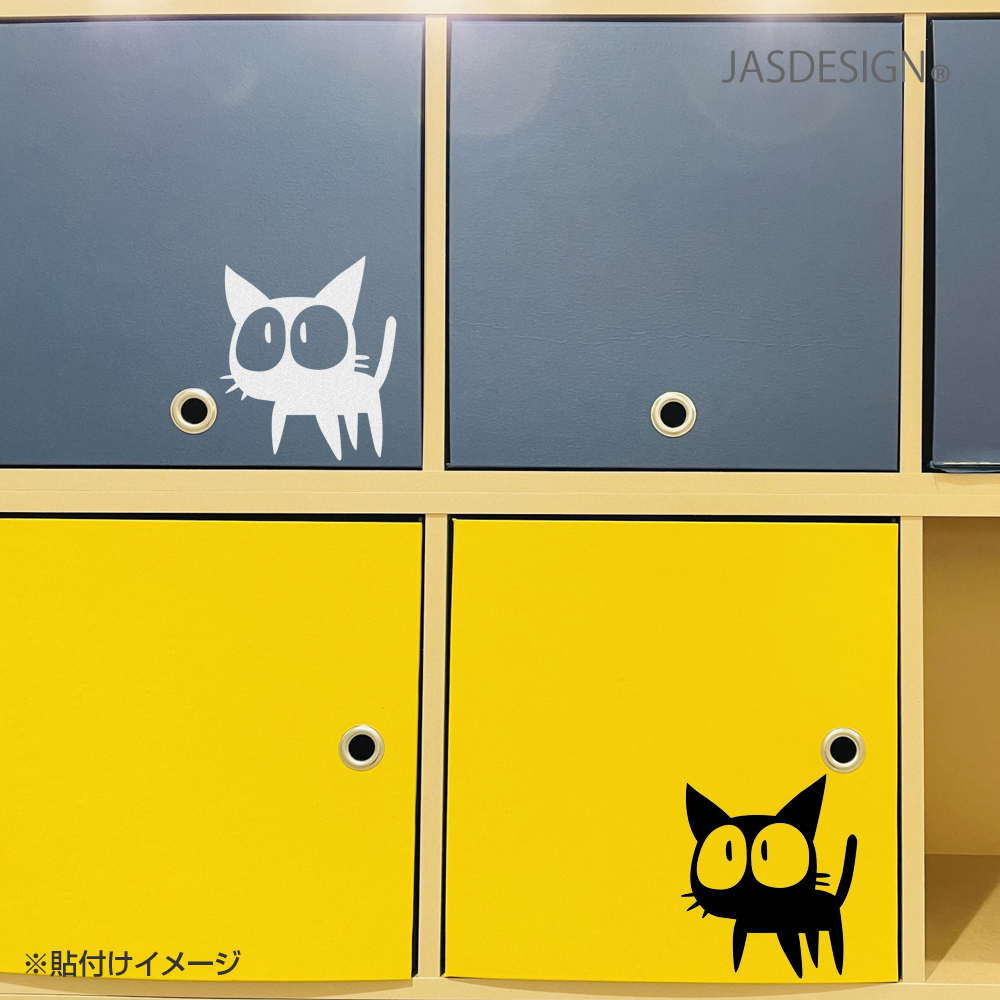 猫 ステッカー 車 ネコ バイク ヘルメット ...の詳細画像4
