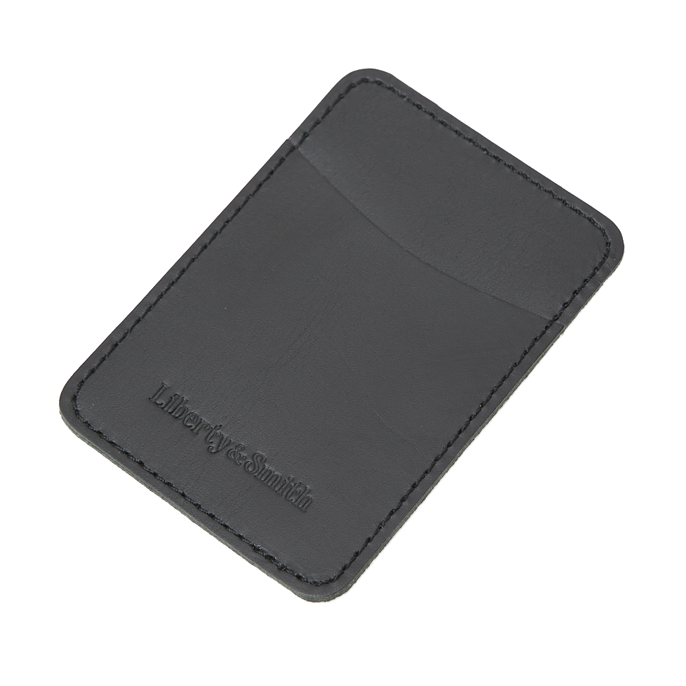 DEMUI ブラック iPhoneケース カードポケット付き スマホケース 「 ammy. / エイミードット 」 カード ポケット