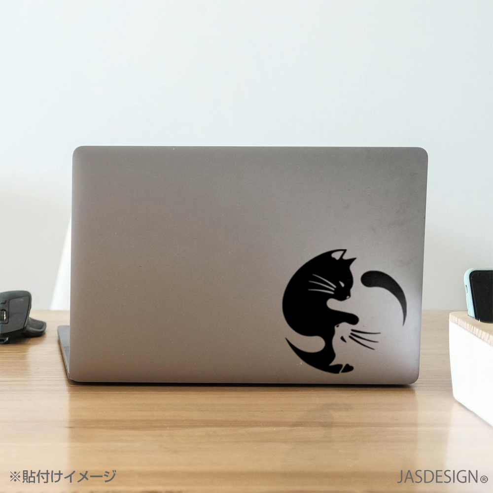 猫 ステッカー 車 カーステッカー ネコ バイク ヘルメット 傷隠し