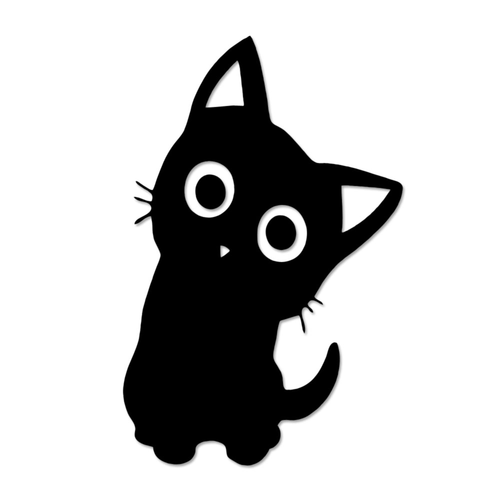 猫 ステッカー 車 ネコ バイク ヘルメット 傷隠し 壁 キャリーケース