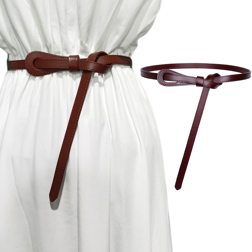 ベルト 細ベルト レディース 本革 おしゃれ 穴なし 調整可能 リボン 革 レザー 細め ナローベルト カジュアル シンプル 長い ロング フリーサイズ JM-427 |  | 02