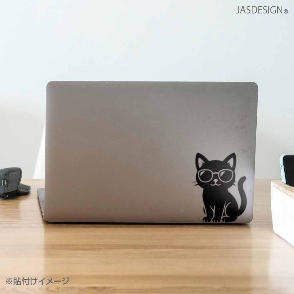 猫 ステッカー 車 カーステッカー ねこ 黒猫 サングラス 白猫 転写 バイク 傷隠し パソコン かわいい おもしろ シルエット 防水 シール UV デカール JM-486 |  | 08