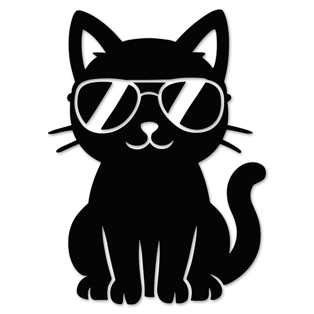 猫 ステッカー 車 カーステッカー ねこ 黒猫 サングラス 白猫 転写 バイク 傷隠し パソコン かわいい おもしろ シルエット 防水 シール UV デカール JM-486 |  | 01