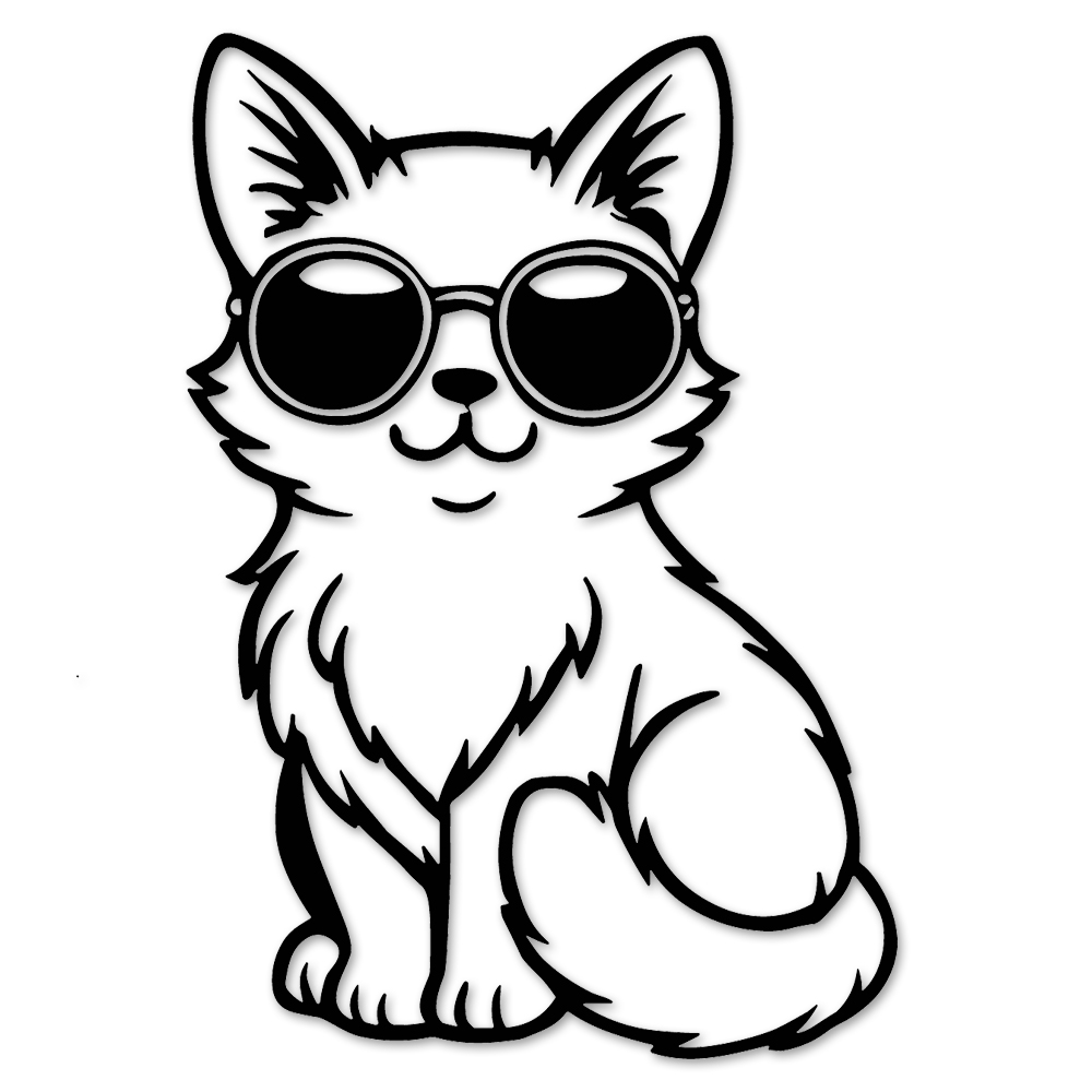 猫 ステッカー 車 カーステッカー ねこ 黒猫 サングラス 白猫 転写 バイク 傷隠し パソコン かわいい おもしろ シルエット 防水 シール UV デカール JM-486 |  | 06