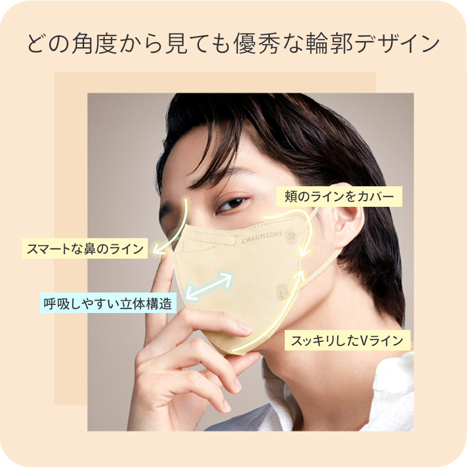 今はマスクもファッション超軽量チャームゾーンマスク 敏感肌でも心配