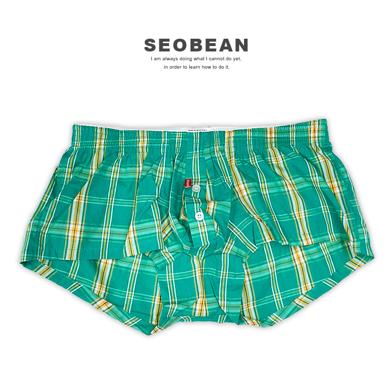 SEOBEAN セビンチェッカード フィット ローライズ トランクス 083