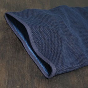 袢纏コート（はんてん） 日本製 メンズ 男性用 武州正藍染 二重刺地