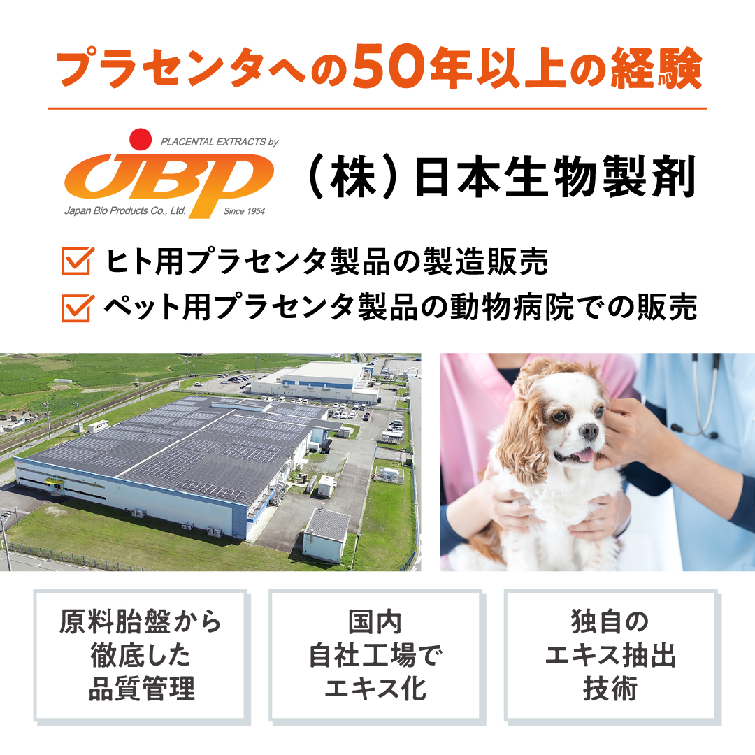 プラセンタへの50年以上の経験　株式会社日本生物製剤　