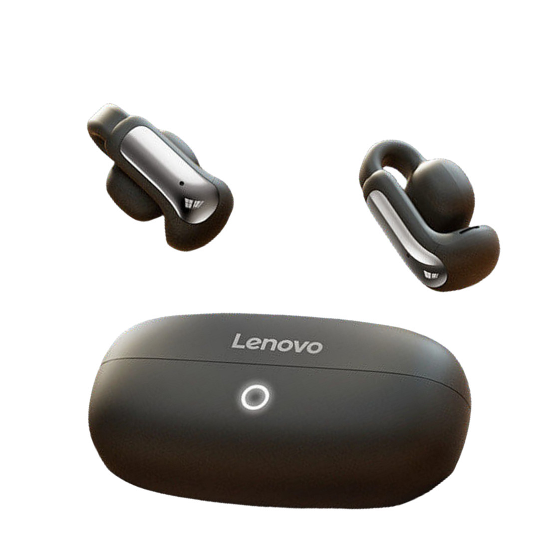 【骨伝導イヤホン ワイヤレス 耳をふさがない】イヤカフ型 ワイヤレスイヤホン bluetooth快適 音漏れ防止耳掛け式 イヤホン  重低音 | Lenovo | 01