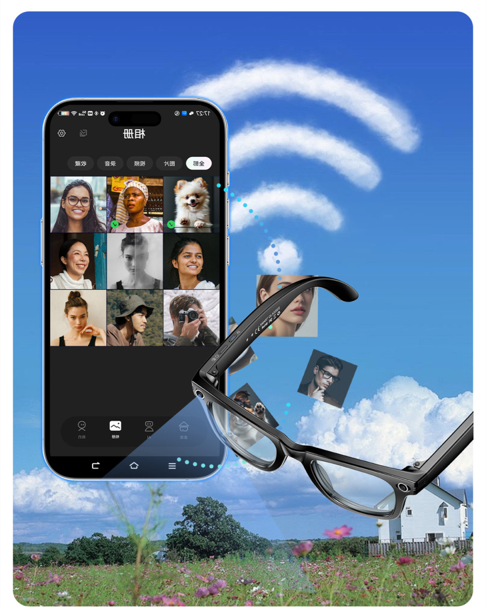 【即発送】AI翻訳機能付きスマートサングラス 爆買「翻訳機能付き サングラス」になって登場！1080P写真撮影