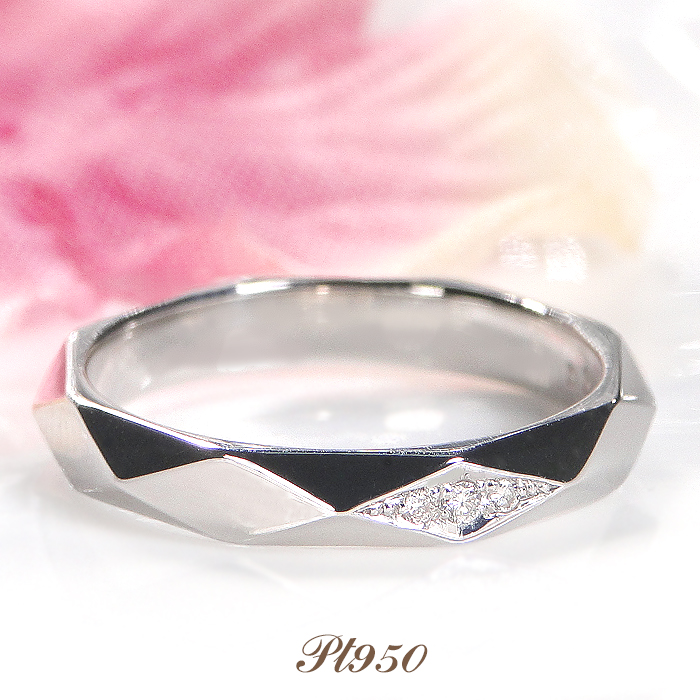 プラチナリング ダイヤモンド 結婚指輪 マリッジ ペア レディース CAR