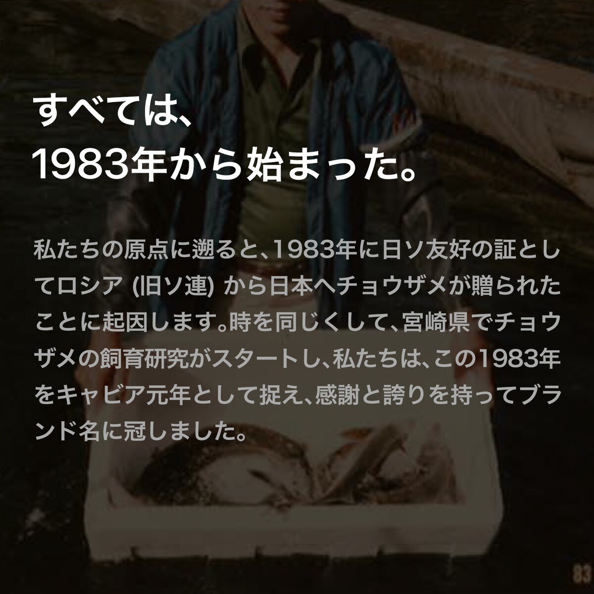 ”全ては1983年から始まった”