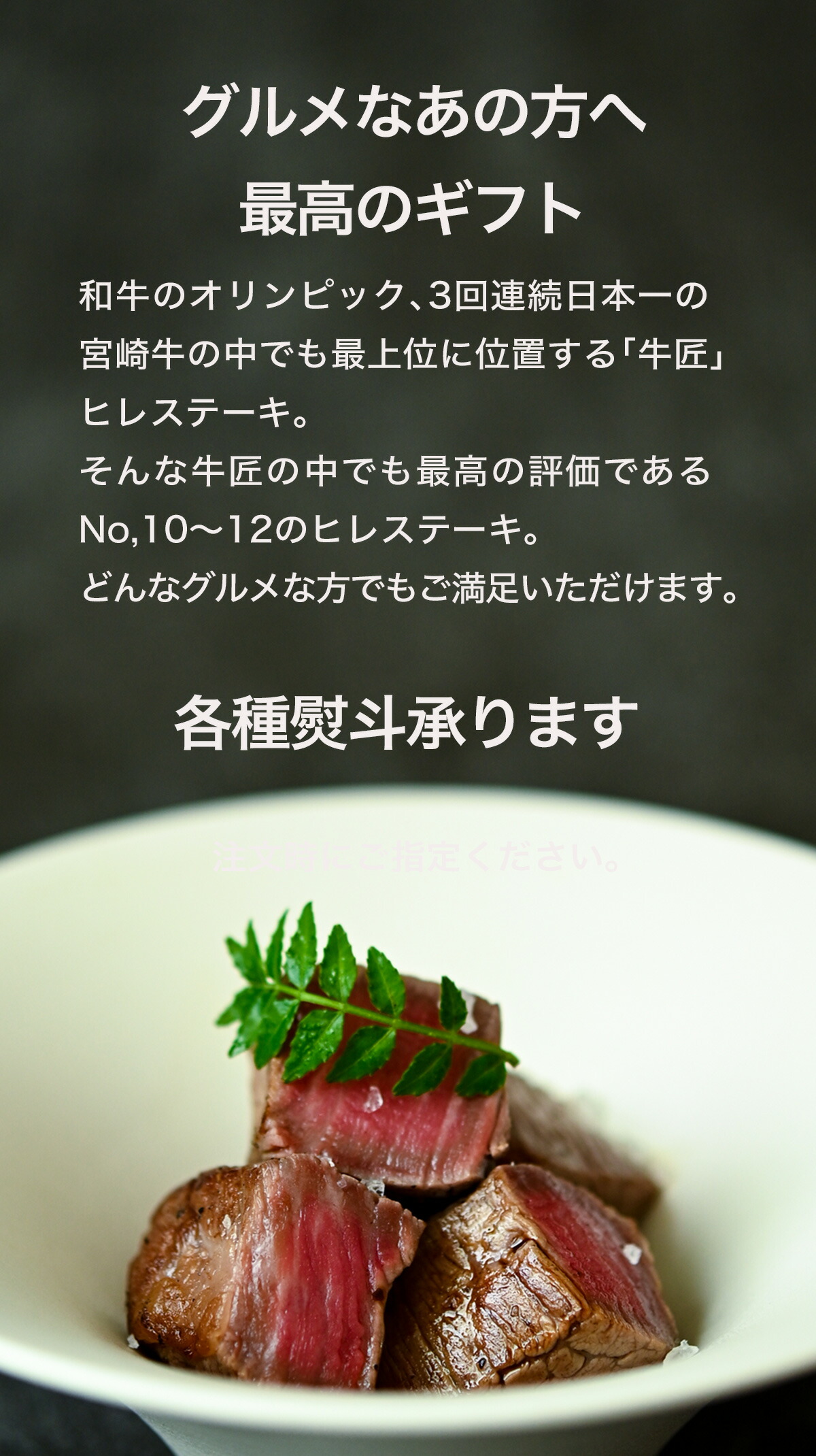 ギフト ミヤチク 宮崎牛 A5 シャトーブリアン 120g×2枚セット B・M・S