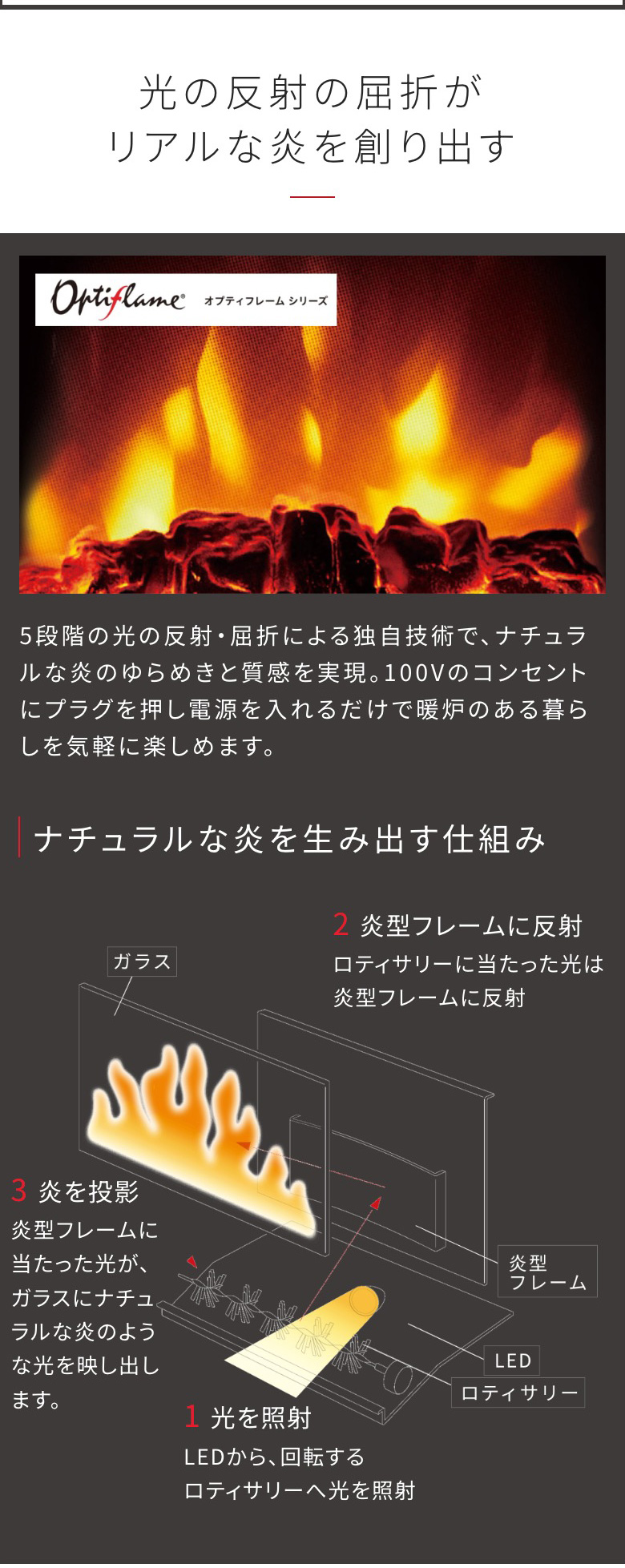 Dimplex 電気暖炉 Microstove（マイクロストーブ）｜JCCショップ本店