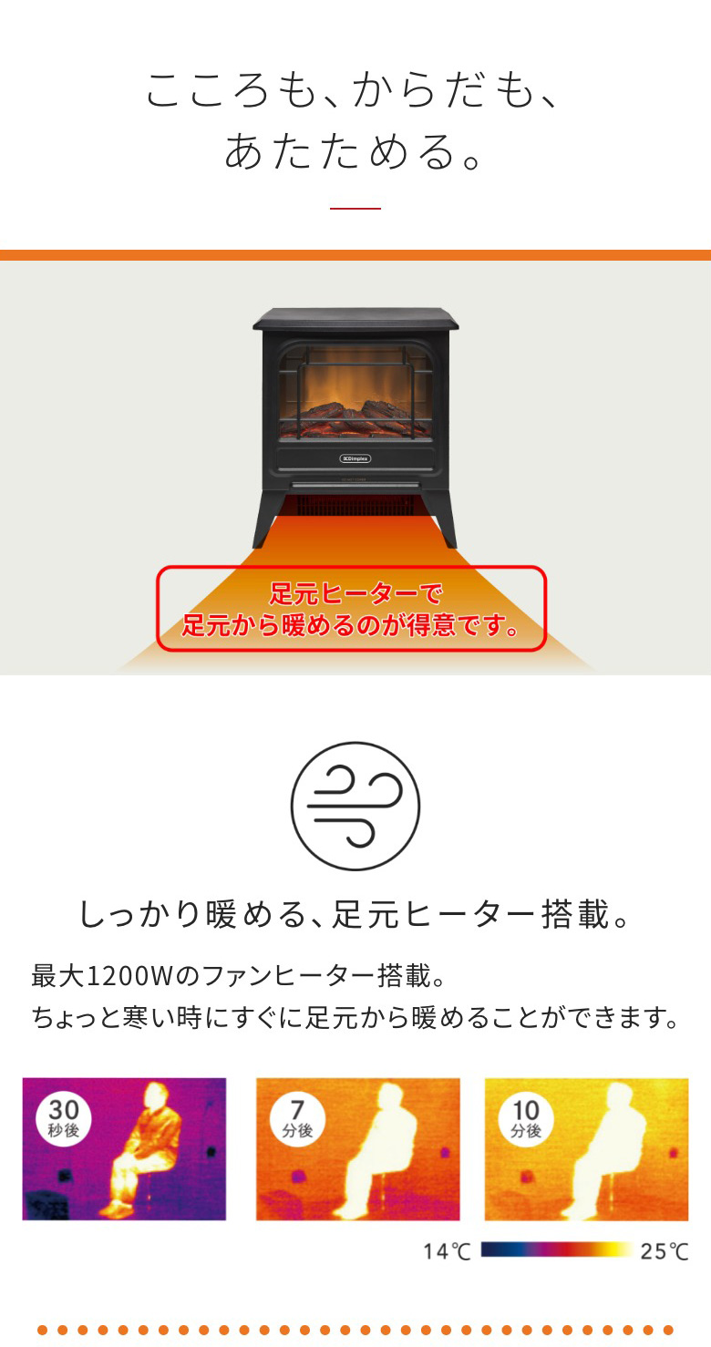 Optiflame Dimplex 電気暖炉 Micro Stove ブラック ディンプレックス