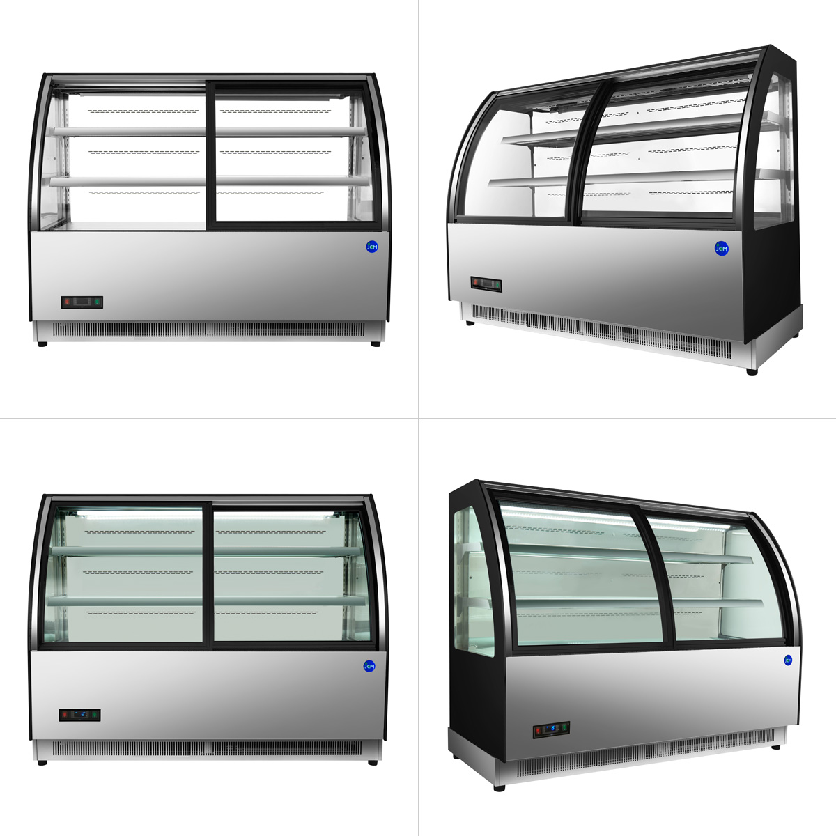 JCM 対面冷蔵 ショーケース（前開き ラウンド型）JCMS-248TF 冷蔵 業務