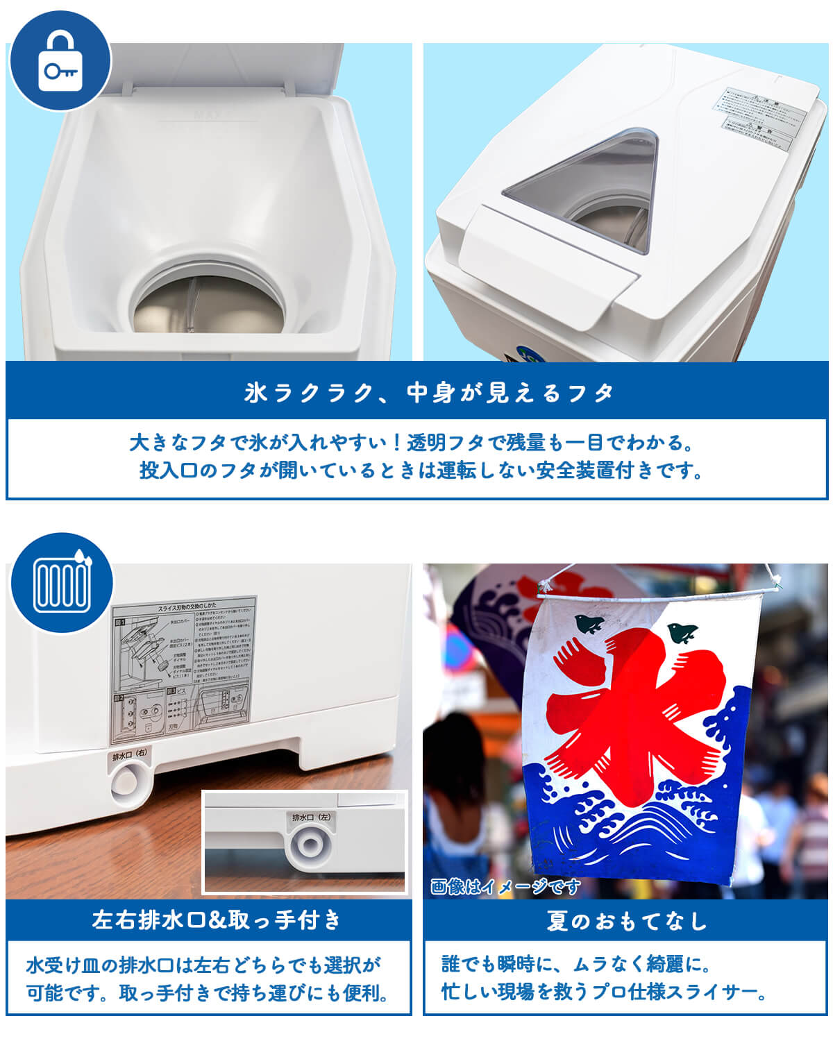 JCM 電動かき氷機 アイススライサー JCM-IS-W 業務用 かき氷機