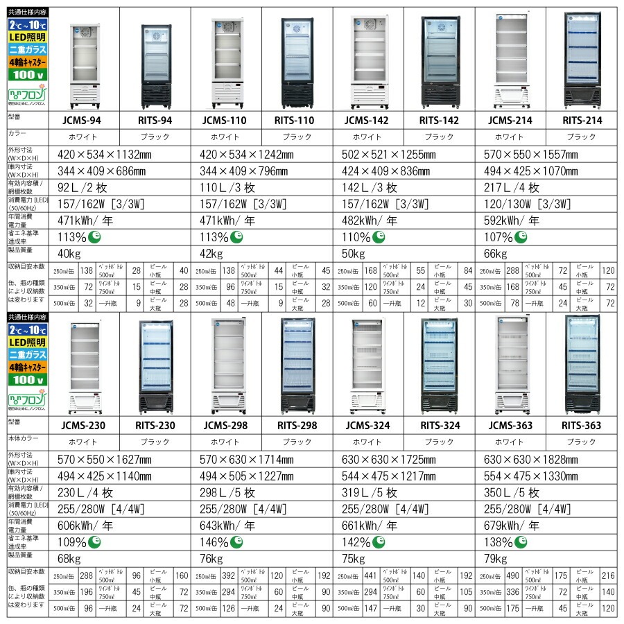 り⁑購入時プロフ参照様の専用ページ JCM(業務用厨房機器) レビュー特典 RIT JCM タテ型冷蔵ショー