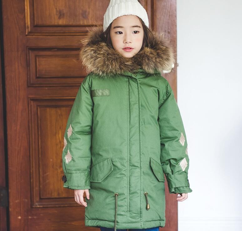 韓国 ダウンコート ダウンジャケット ファーフード付き キッズ 中綿コート 女の子 子ども服 ロングコート 子供 ジャケット アウター 秋冬 防寒 防風 厚手 Rjkvmja3ml ベビー キッズ マタニティ Valleymill Com