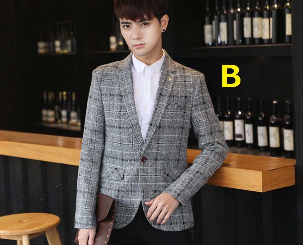 3色 チェック柄 格好良い メンズ 韓国風 テーラードジャケット 春秋冬 スリム ブレザー 大きいサイズ 長袖 通勤 フォーマル ビジネス Ol 代30代40代 Pnelq92lp1 メンズファッション Valleymill Com