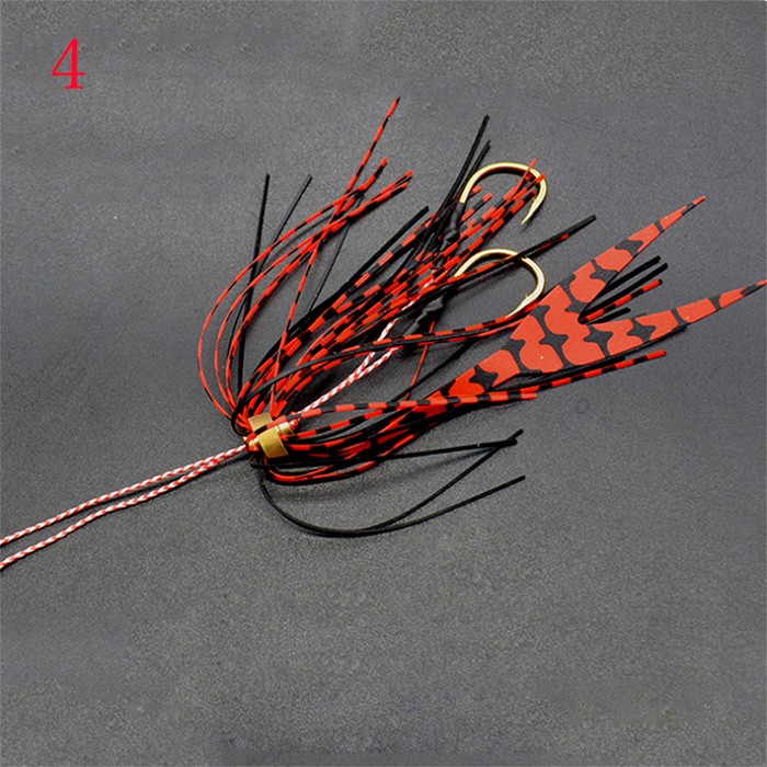 タイラバ スカート ダブルフック付 7色セット 14cm 2g 交換
