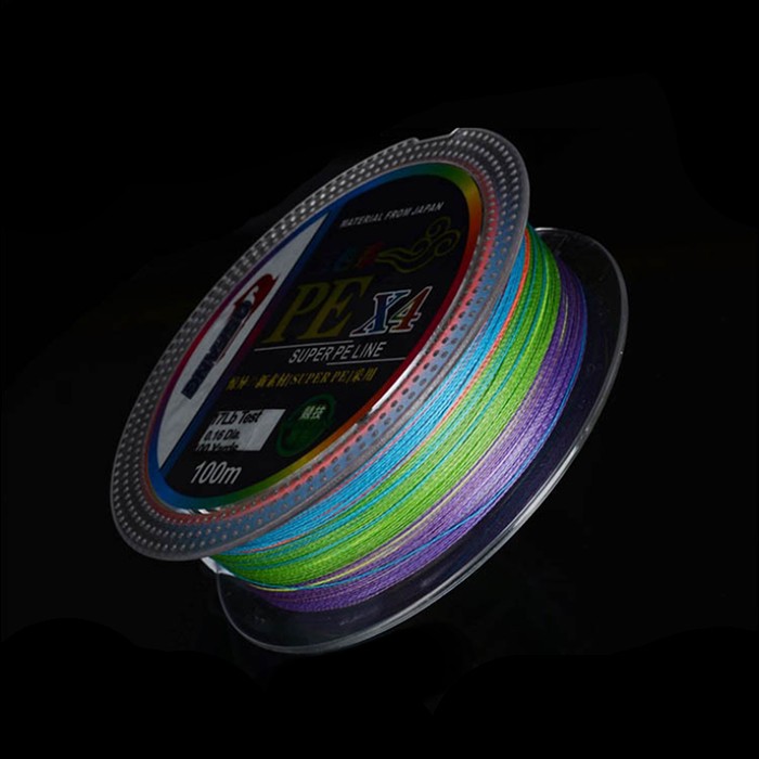 エギング アジング トラウト PEライン X4 4本撚り 100m 10m毎5色 0.4