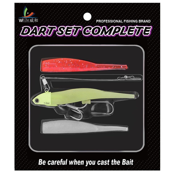 タチウオ ワインド ルアー セット 3D アイ 夜光 3/8 1/2 5/8 OZ 釣り