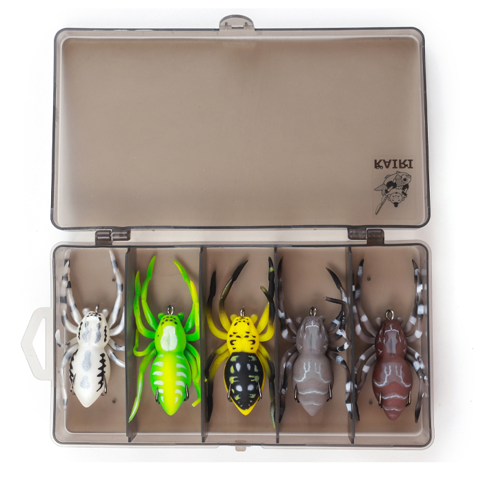 スパイダー 蜘蛛 クモ ルアー 5色セット ブラックバス ナマズ ライギョ