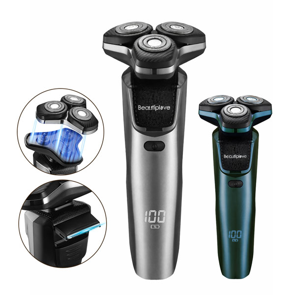 Beautiplove 電気シェーバー 髭剃り 4D密着ヘッド メンズシェーバー