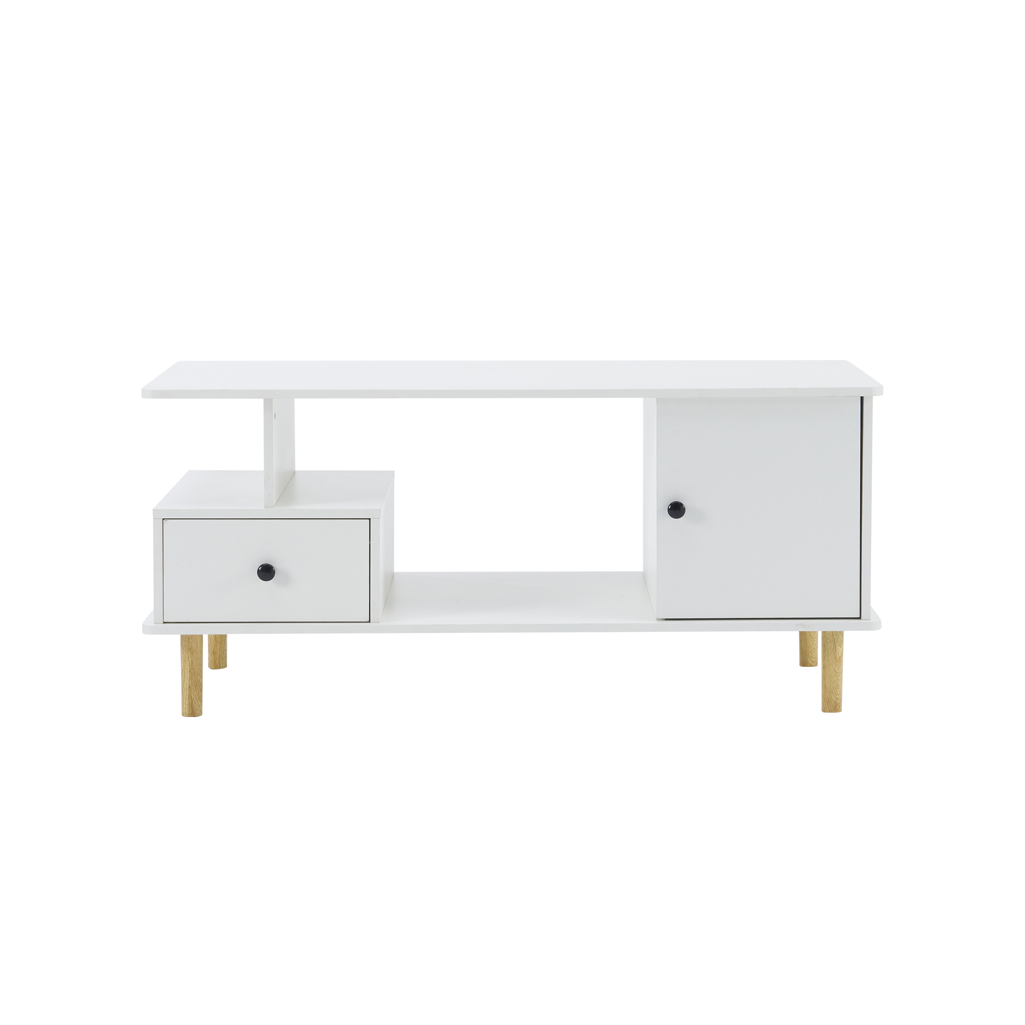 ホワイト木製センターテーブル 引き出し付き　TV台　テレビ台　テレビ　テーブル 楽天市場】テレビ台 ミドルボード テレビボード センターテーブル