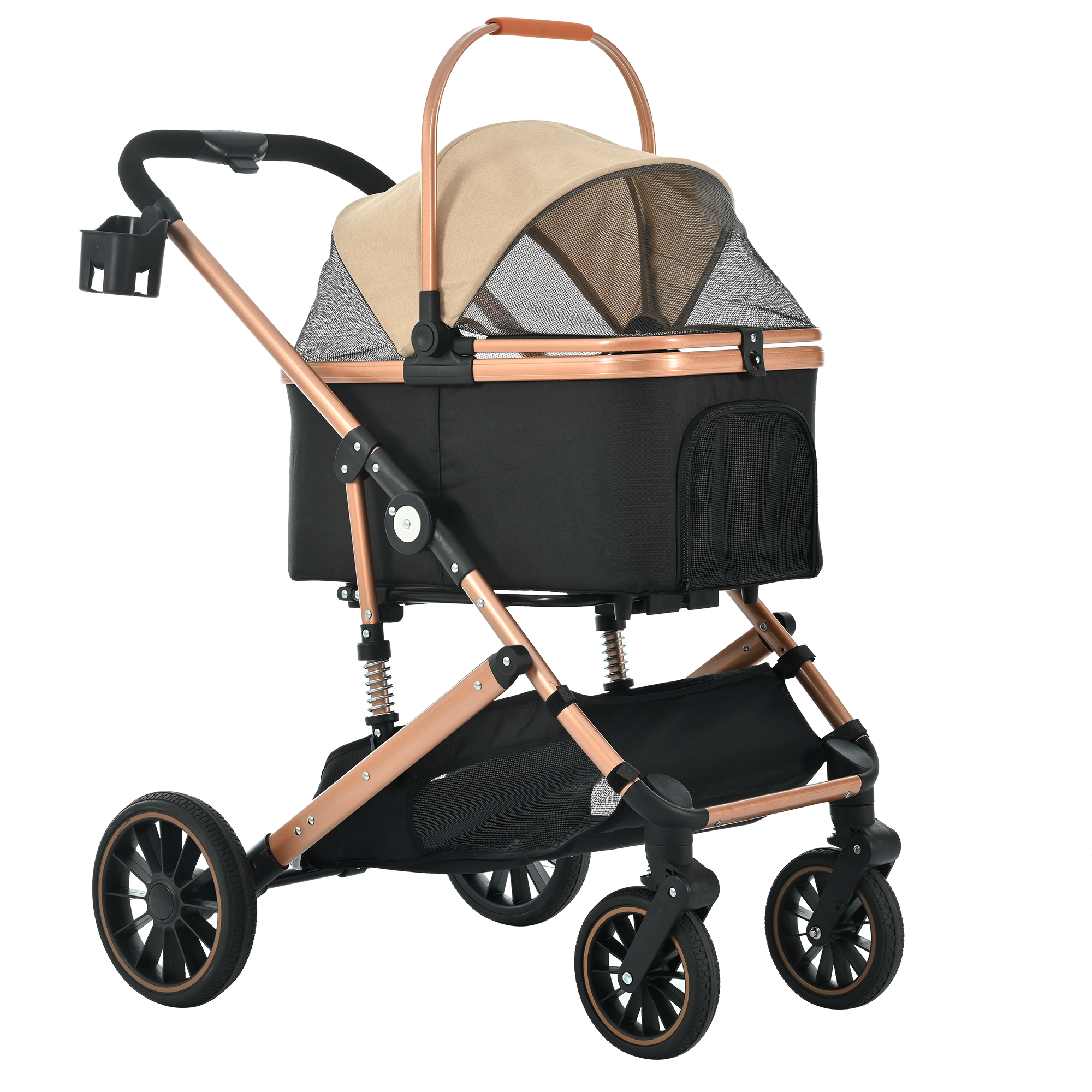 ペットカート Msize 対面式 分離式 2way 折りたたみ 多頭 中型犬 小型