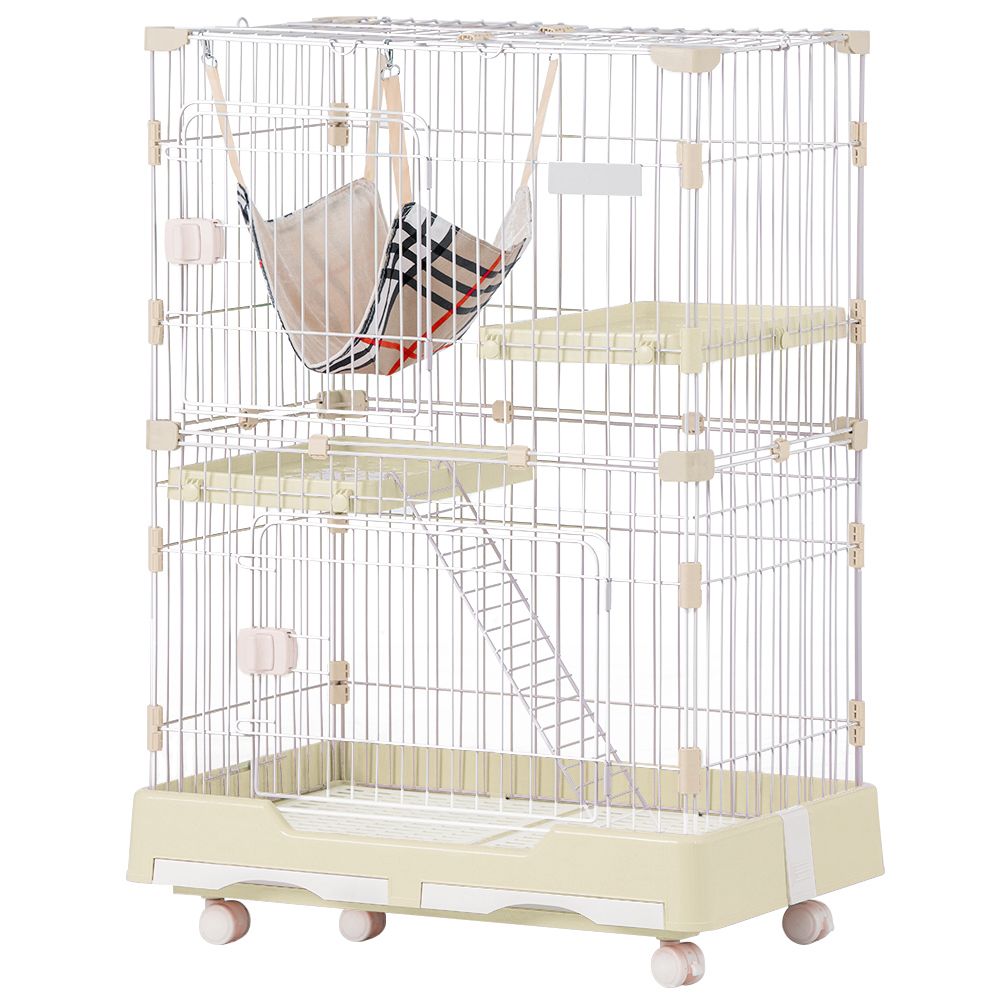 猫ケージ 多頭飼い ペットケージ キャスター付おしゃれ 大型ネコドア留守番 保護 猫ケージ 多頭飼い ペットケージ キャスター付おしゃれ 大型