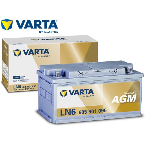 VARTA VARTA 605-901-095LN6(AGM/H15）バルタ 105Ah SILVER AGM