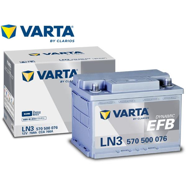 VARTA バルタ DYNAMIC EFB バッテリー T-145/145D31L シルバー