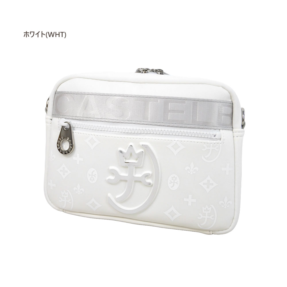 限定1品　新品未使用　タグ付　CASTELBAJAC ホワイト ショルダーバッグ CASTELBAJAC（カステルバジャック） P10倍 ショルダーバッグ 060151