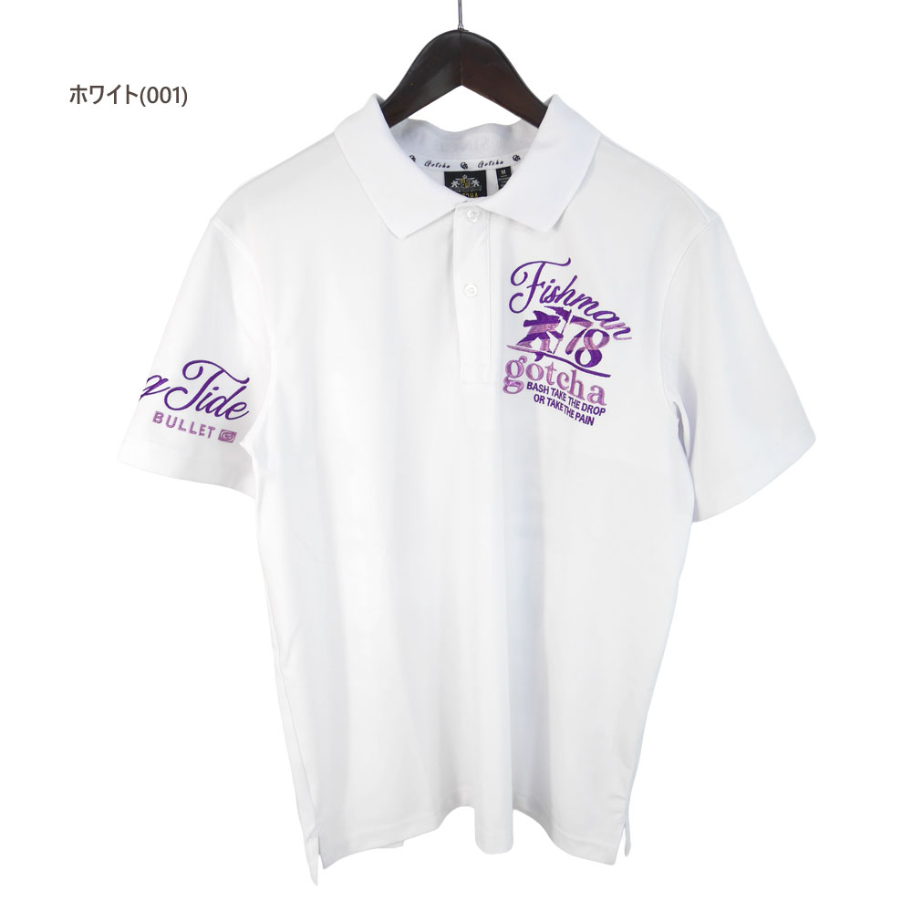 P6倍 ガッチャゴルフ ゴルフウェア デオドラントカルゼシャイニーフィッシュマンポロ 262gg1208（M/L/XL/XXL/XXXL寸：メンズ）GOTCHA GOLF 2026春夏 メール便_2