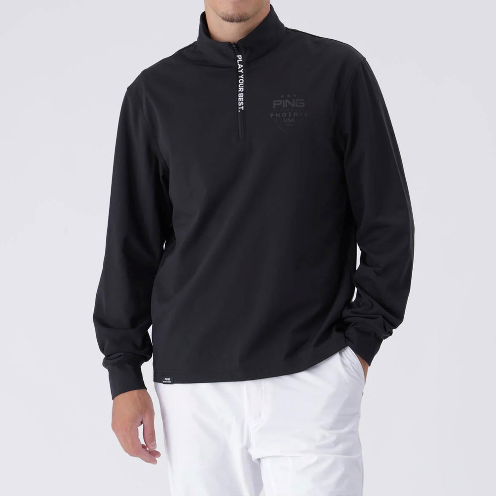 撥水レイヤードツインアウター【L寸】ブラック　ピンゴルフ 621-5220901 PING（ピン） 【30％OFFセール】ブルゾン メンズ PING 2025 秋冬 新作