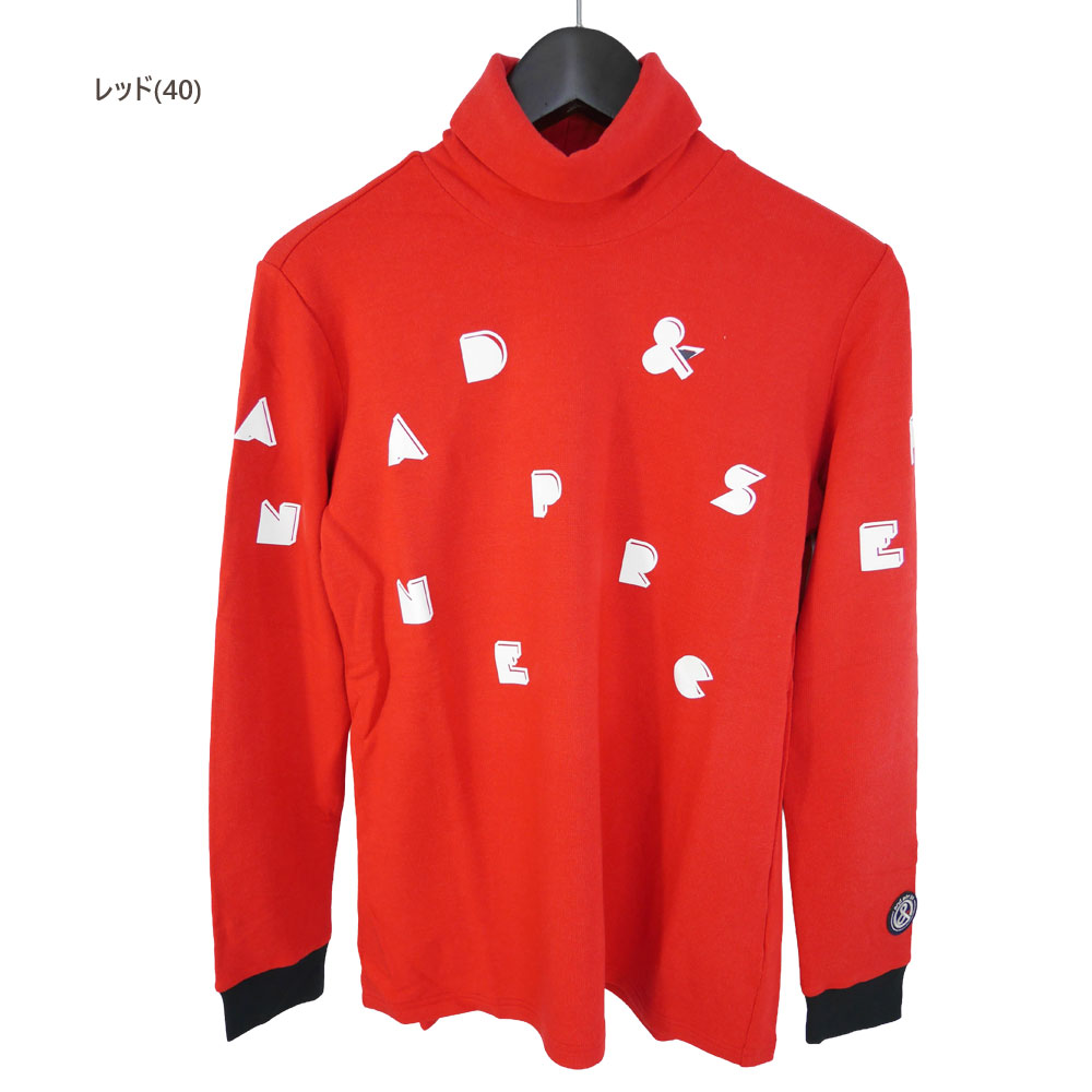 セール/30％OFF アンパスィ ゴルフウェア 長袖タートルネックシャツ