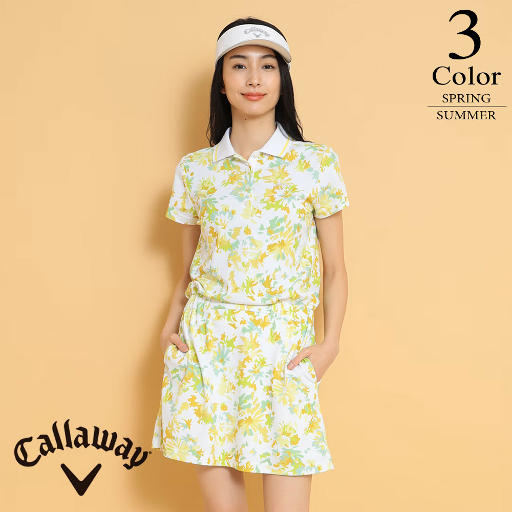 ゴルフウェア Gorurun 花柄ポロワンピース Callaway（キャロウェイ） セール/40％OFF ゴルフウェア フラワー