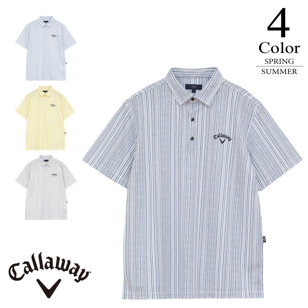 Callaway（キャロウェイ） ゴルフウェア かざあなメッシュストライプ総