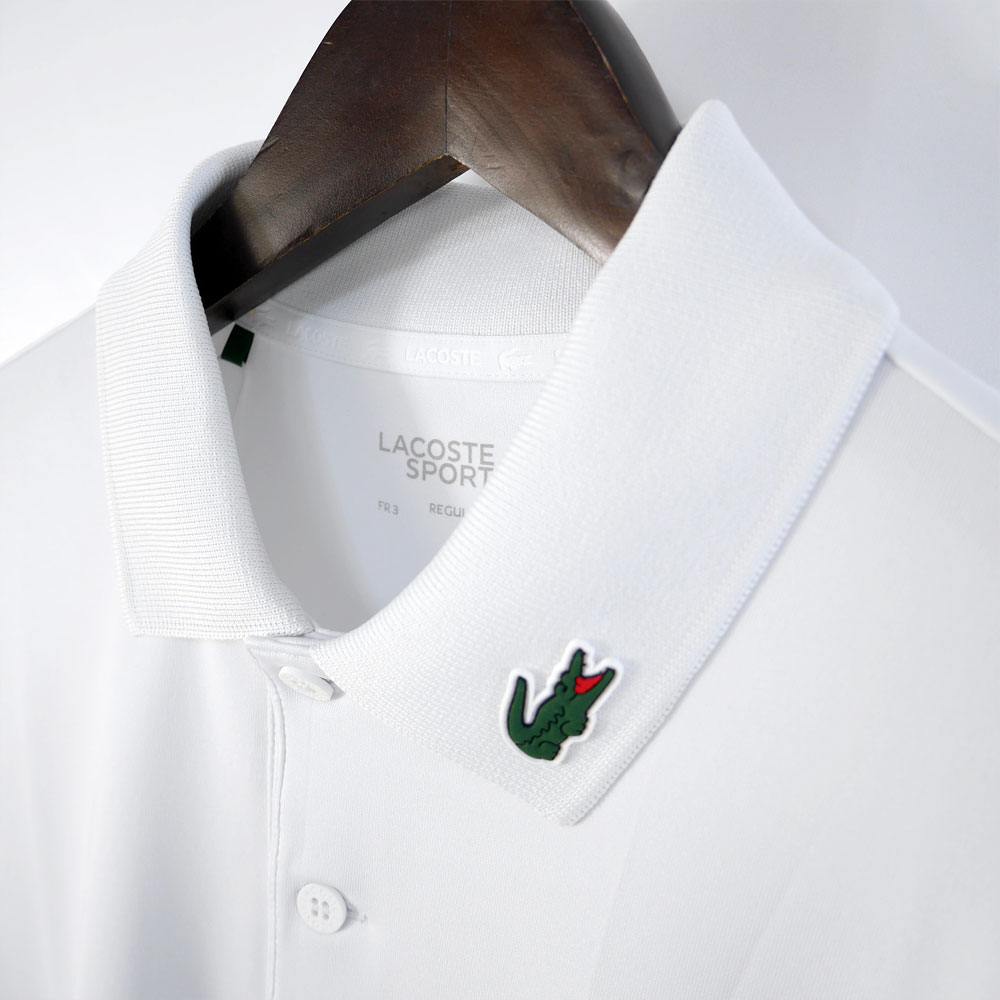 LACOSTE（ラコステ） セール ゴルフウェア 半袖カラーワニロゴパッチ
