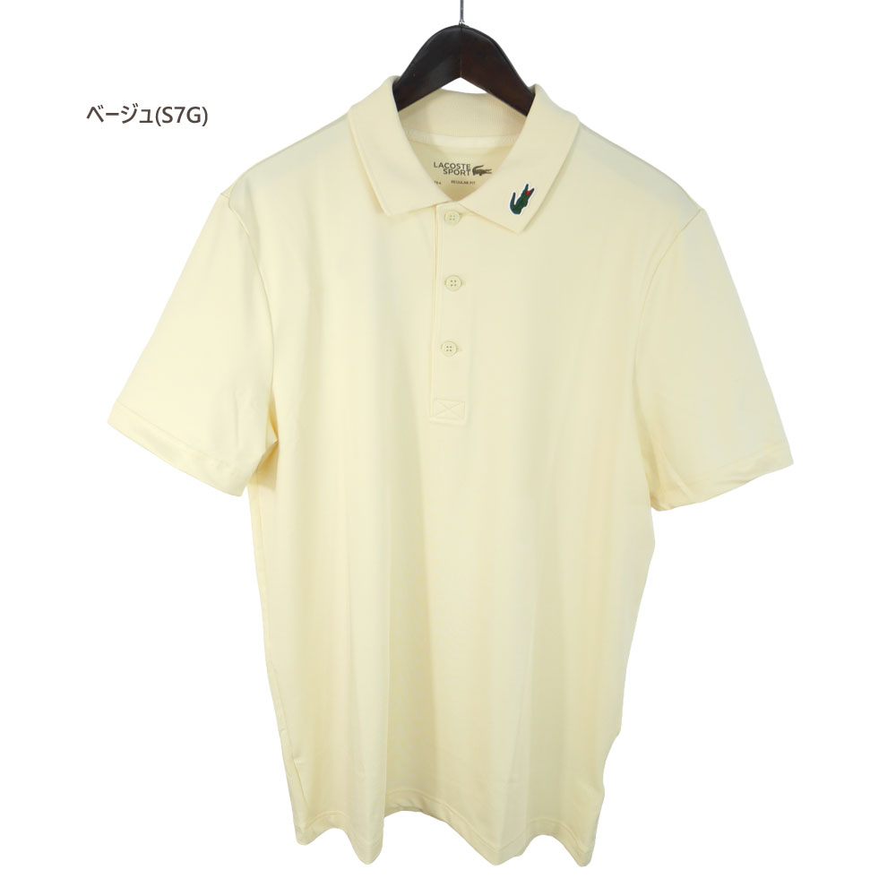 LACOSTE（ラコステ） セール ゴルフウェア 半袖カラーワニロゴパッチ