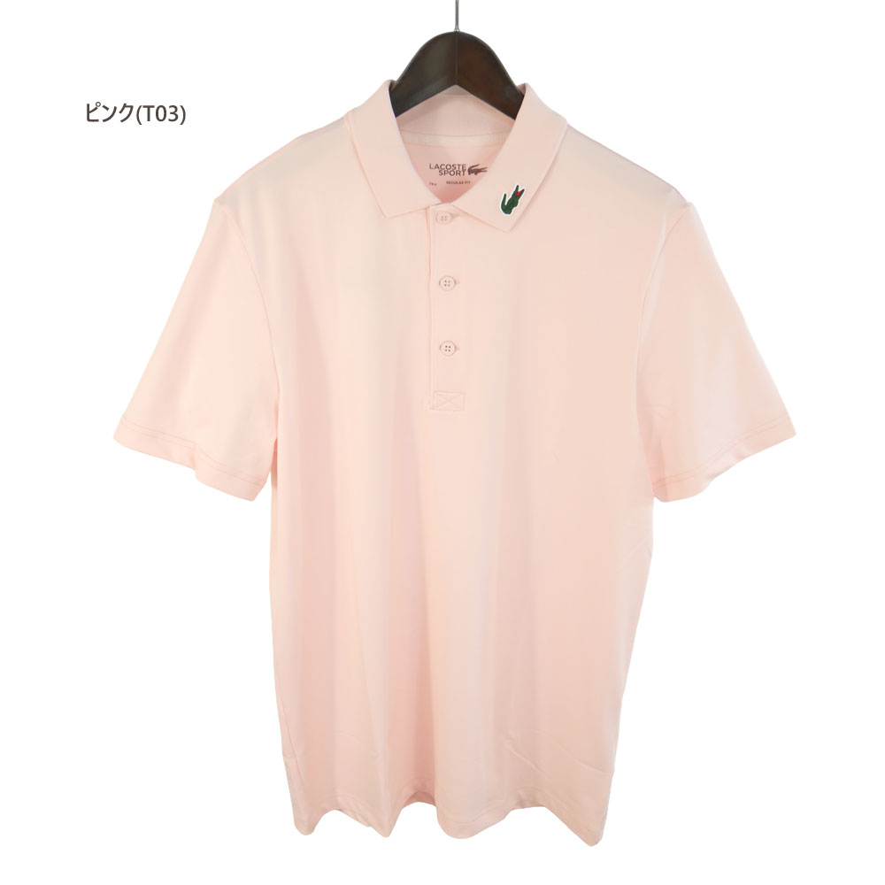 ラコステゴルフウェア★レディスポロ★サイズ36(Ｌ) LACOSTE（ラコステ） ゴルフウェア 半袖カラーワニロゴパッチ